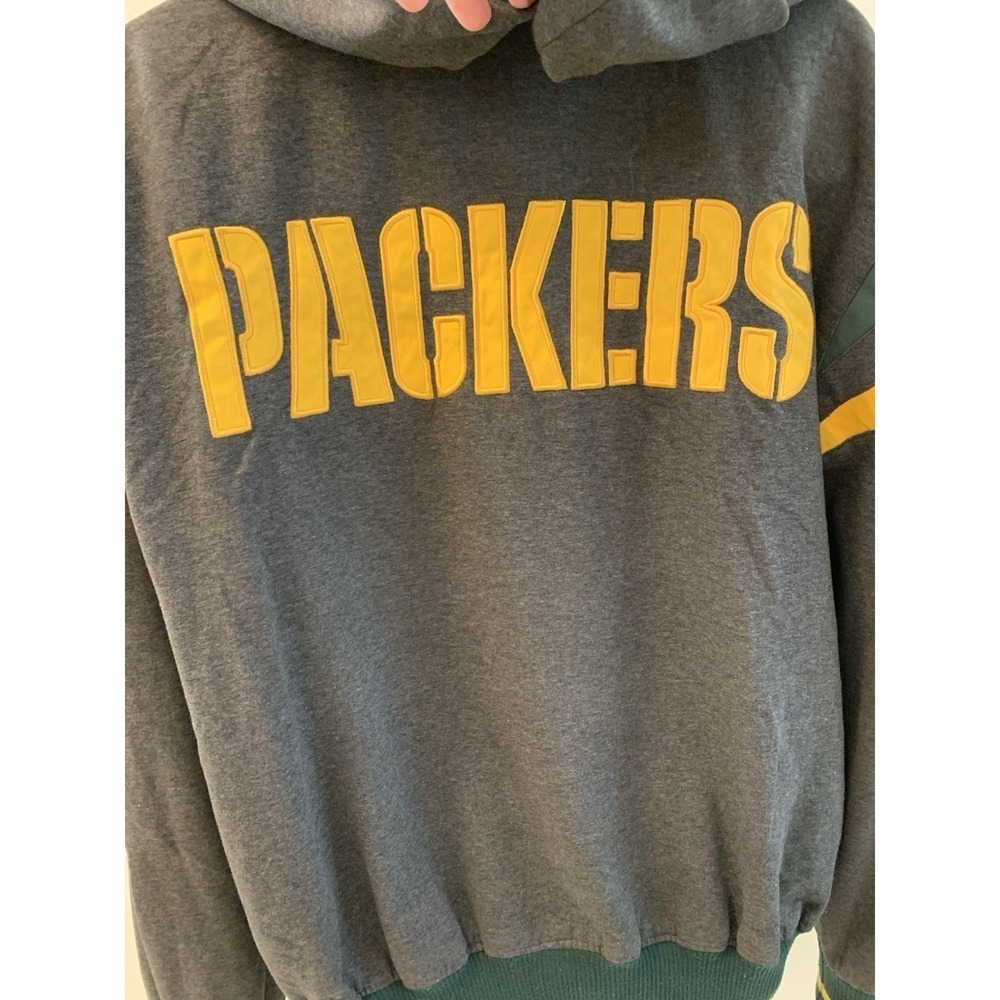 VTG Nike Green Bay Packers Varsity Jacket Men's Large NFL Reversible Size XL - Picture 8 of 13